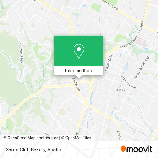 Sam's Club Bakery map