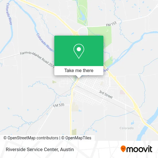 Riverside Service Center map
