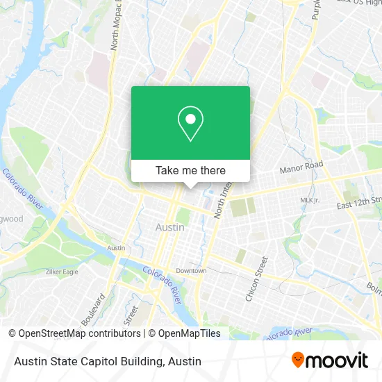 Austin State Capitol Building map