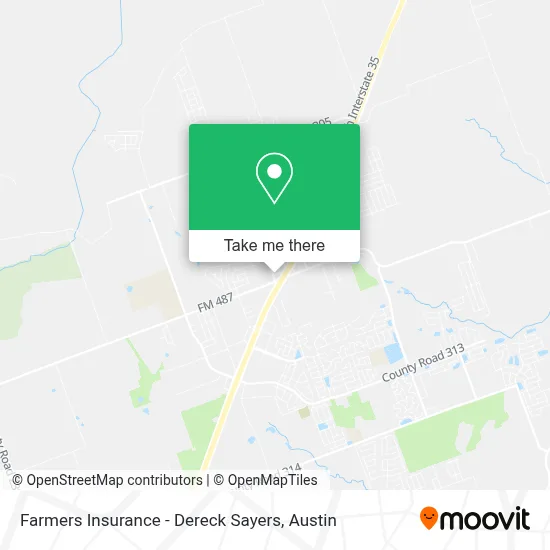 Farmers Insurance - Dereck Sayers map