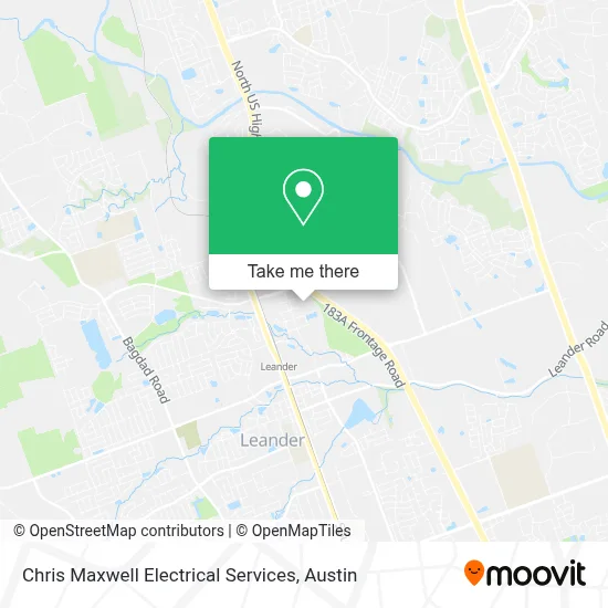 Chris Maxwell Electrical Services map