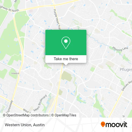 Western Union map