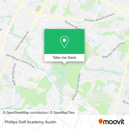 Phillips Golf Academy map