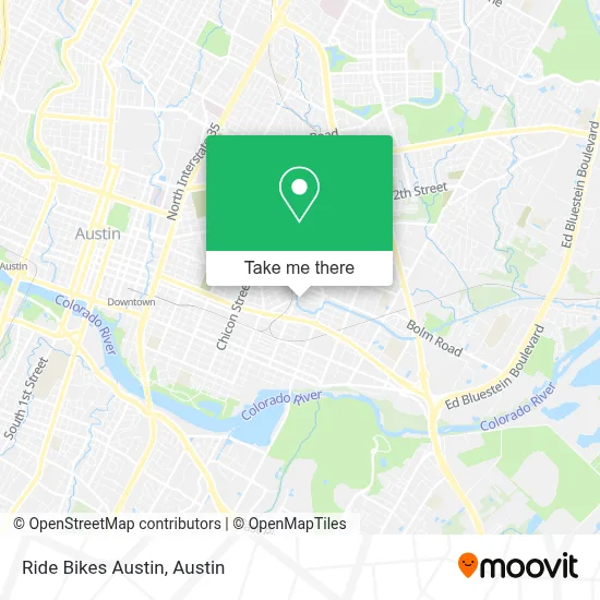 Ride Bikes Austin map