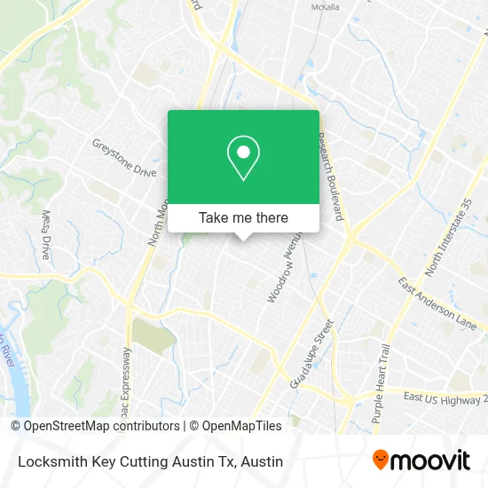 Locksmith Key Cutting Austin Tx map