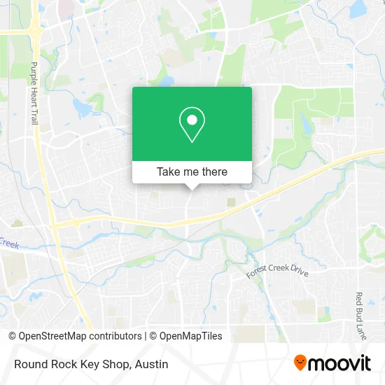 Round Rock Key Shop map