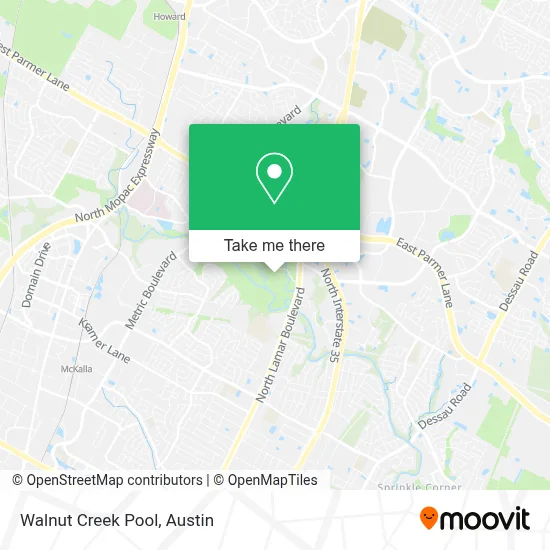 Walnut Creek Pool map