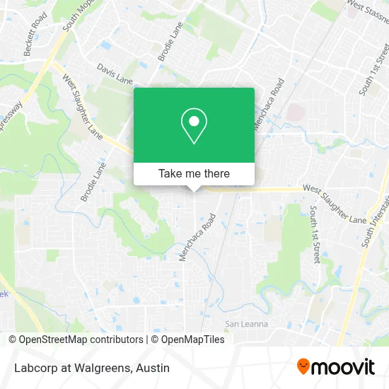 Labcorp at Walgreens map