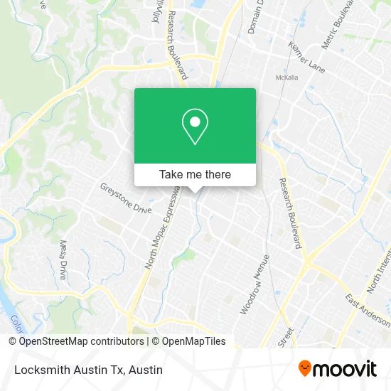 Locksmith Austin Tx map