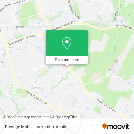 Prestige Mobile Locksmith map