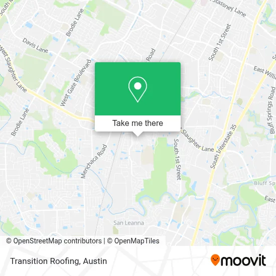 Transition Roofing map