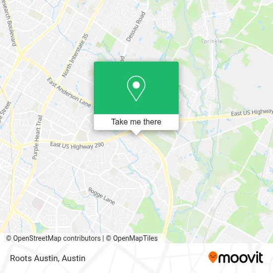 Roots Austin map