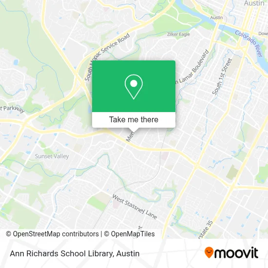 Ann Richards School Library map