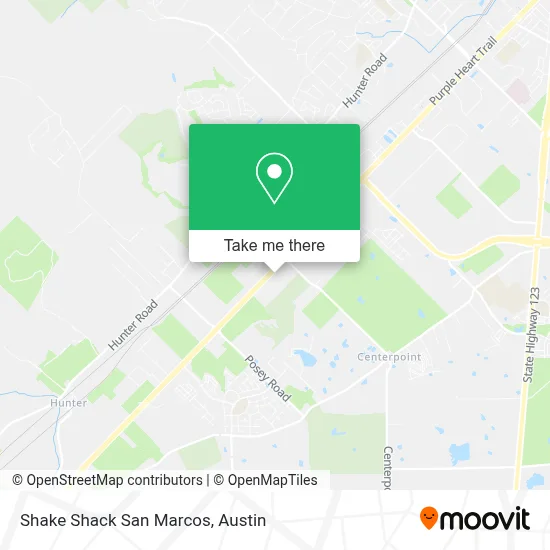 Shake Shack San Marcos map