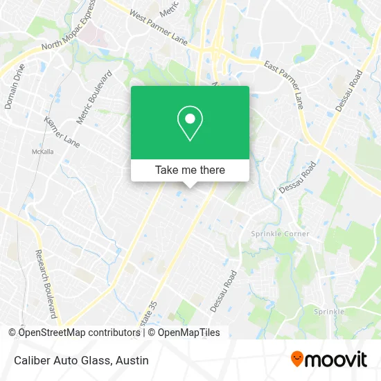 Caliber Auto Glass map