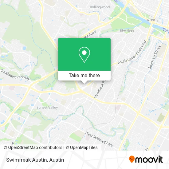 Swimfreak Austin map