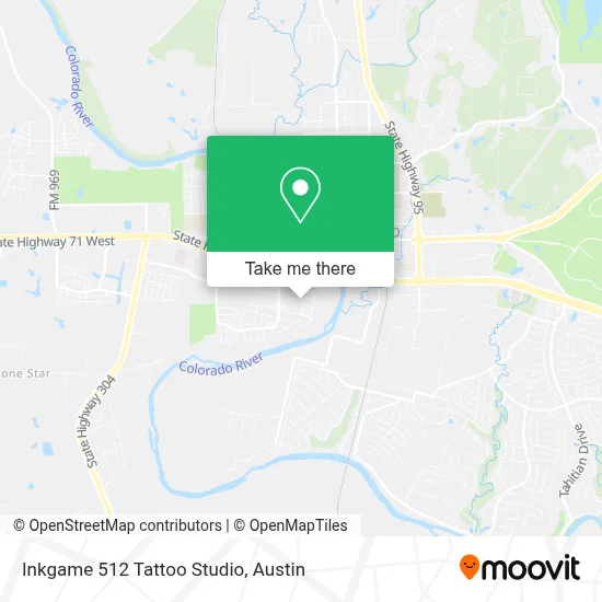 Inkgame 512 Tattoo Studio map