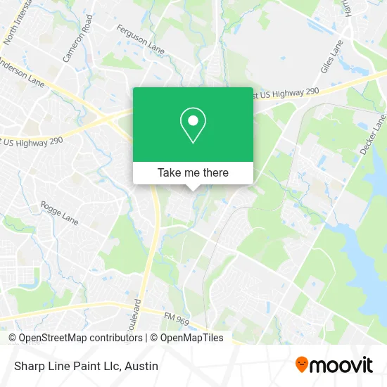 Mapa de Sharp Line Paint Llc