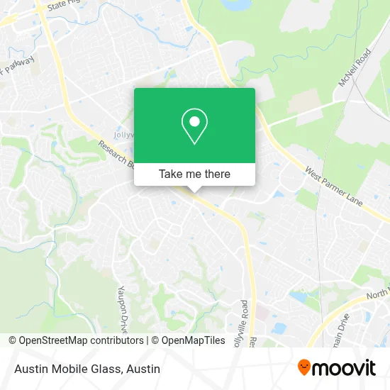 Austin Mobile Glass map