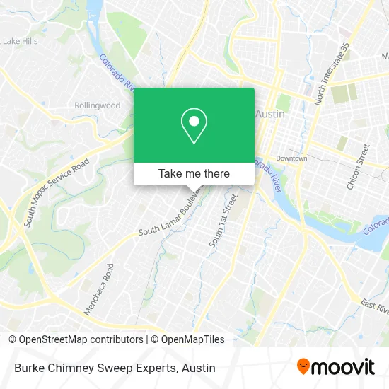 Burke Chimney Sweep Experts map