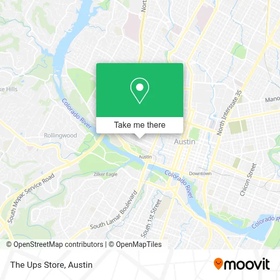 The Ups Store map