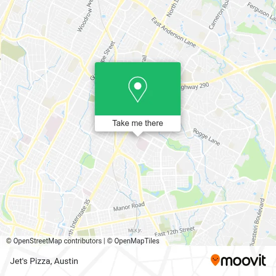 Jet's Pizza map