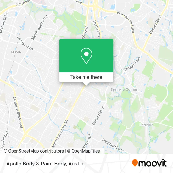 Apollo Body & Paint Body map