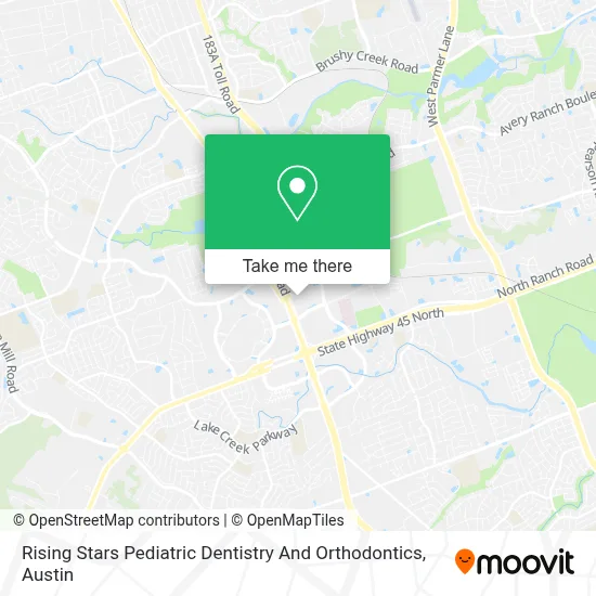 Rising Stars Pediatric Dentistry And Orthodontics map