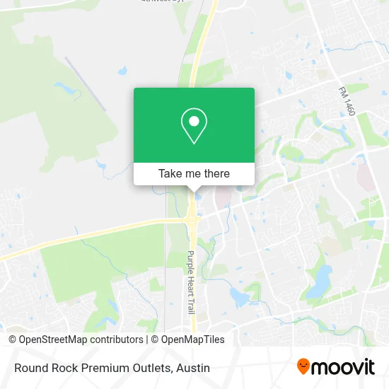 Round Rock Premium Outlets map