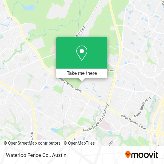 Waterloo Fence Co. map