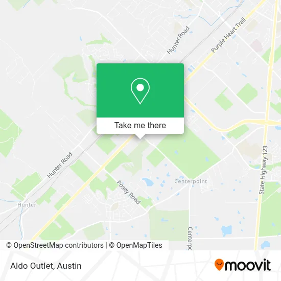 Aldo Outlet map