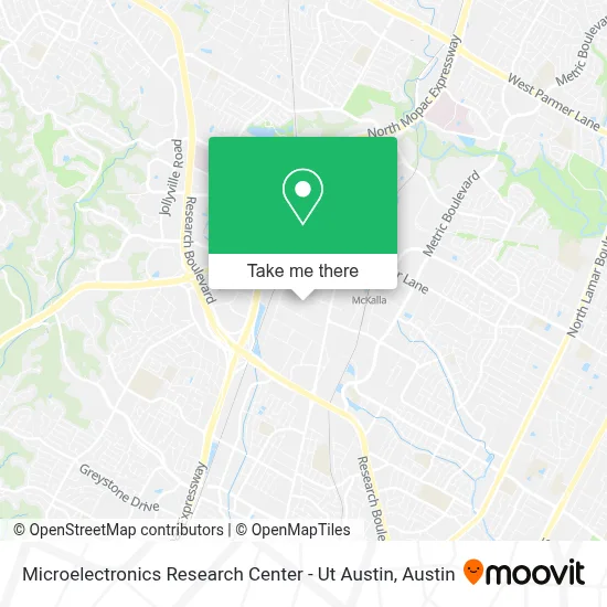 Microelectronics Research Center - Ut Austin map