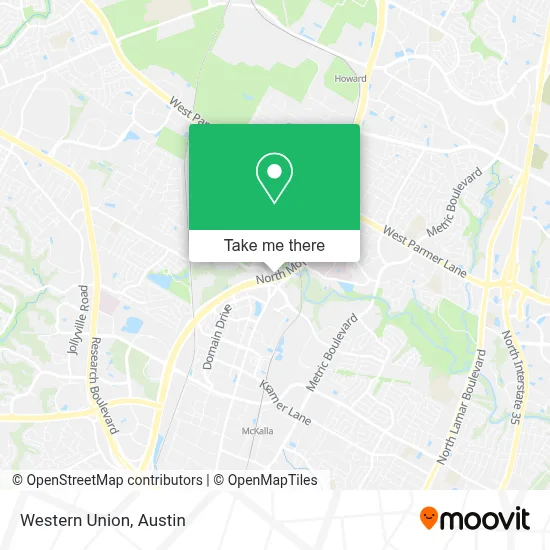 Western Union map