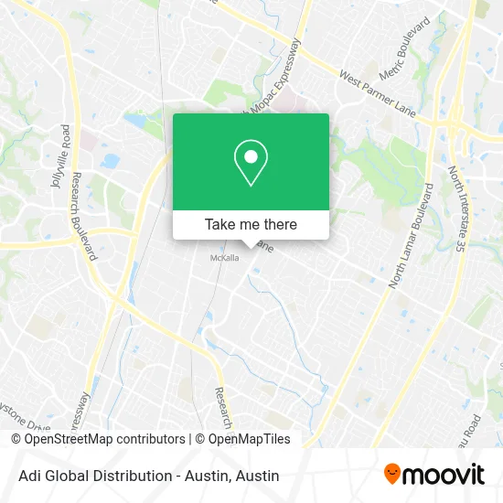 Adi Global Distribution - Austin map
