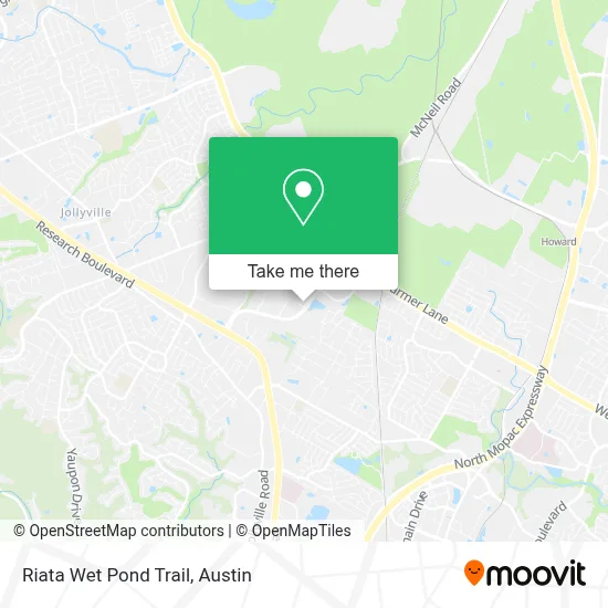 Riata Wet Pond Trail map