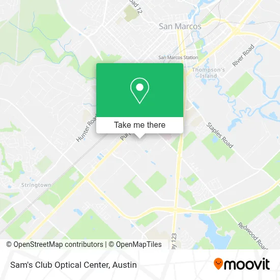 Sam's Club Optical Center map