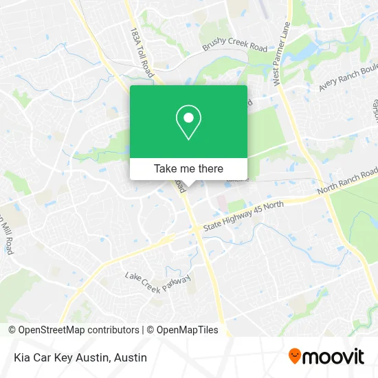 Kia Car Key Austin map