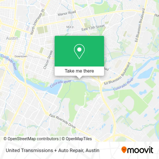 United Transmissions + Auto Repair map