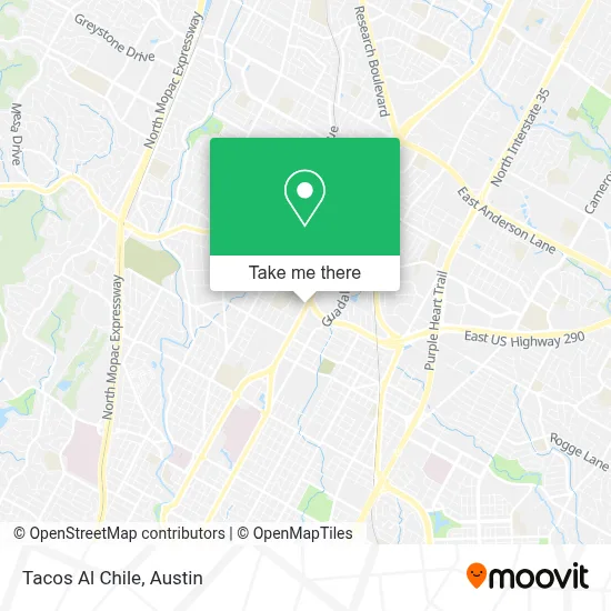 Tacos Al Chile map