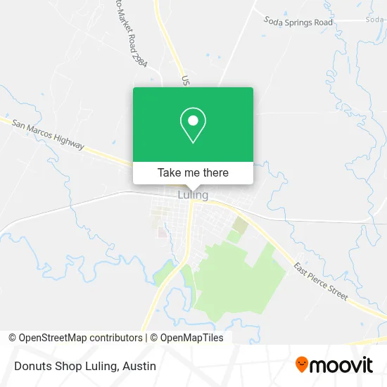 Donuts Shop Luling map