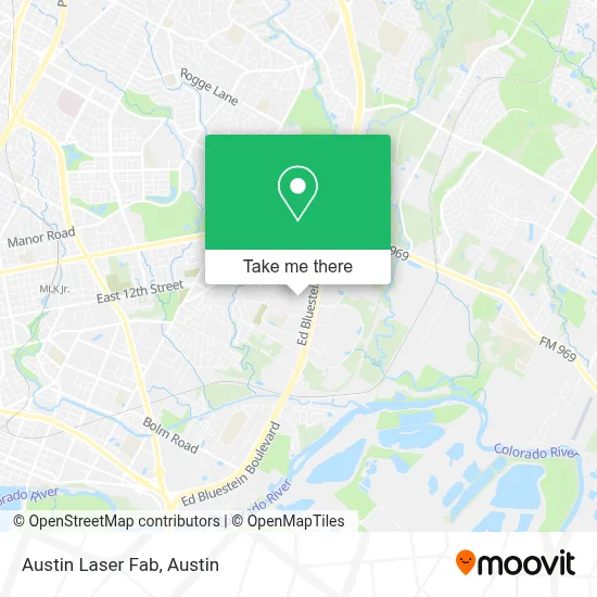 Austin Laser Fab map