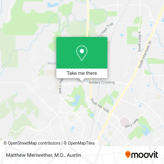 Matthew Meriwether, M.D. map