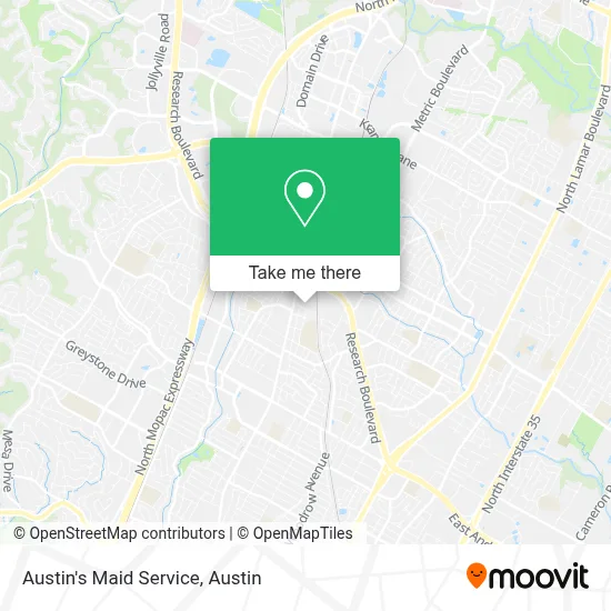 Austin's Maid Service map