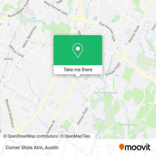 Corner Store Atm map