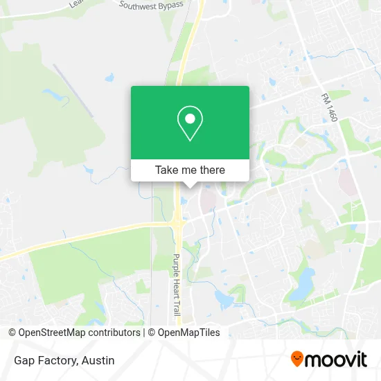 Gap Factory map