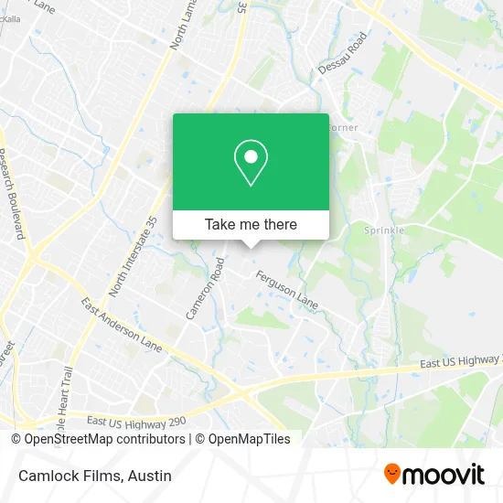Camlock Films map