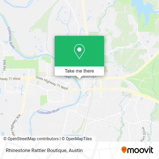 Rhinestone Rattler Boutique map