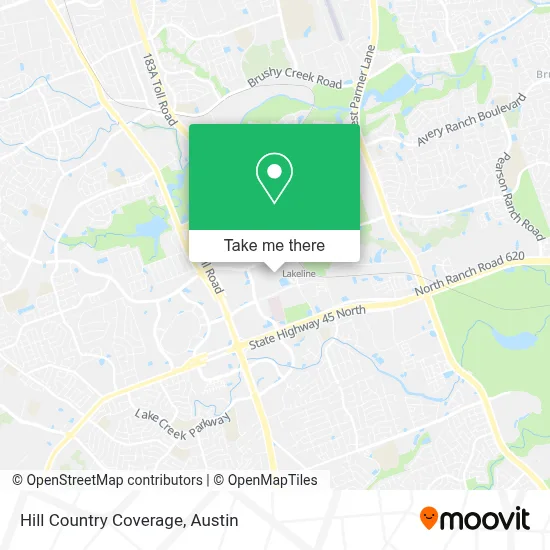 Hill Country Coverage map
