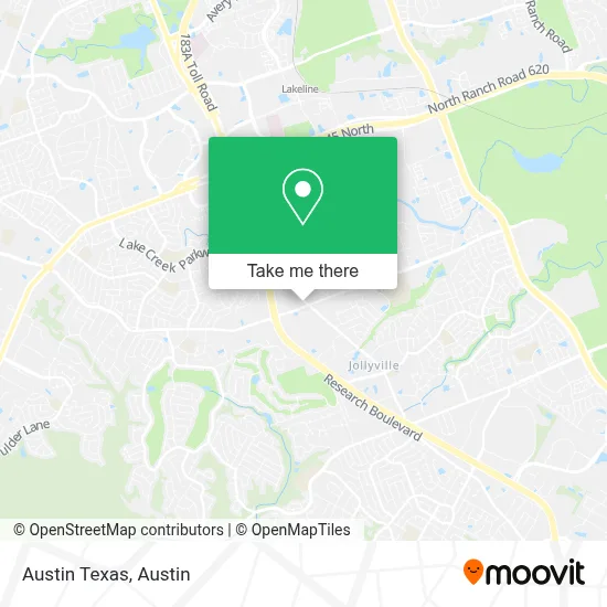 Austin Texas map