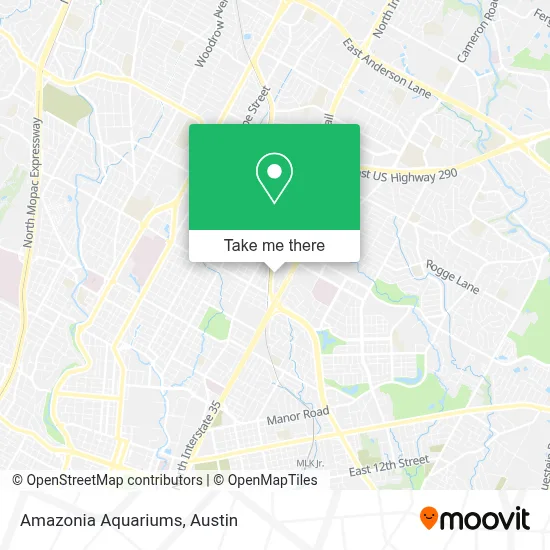Amazonia Aquariums map